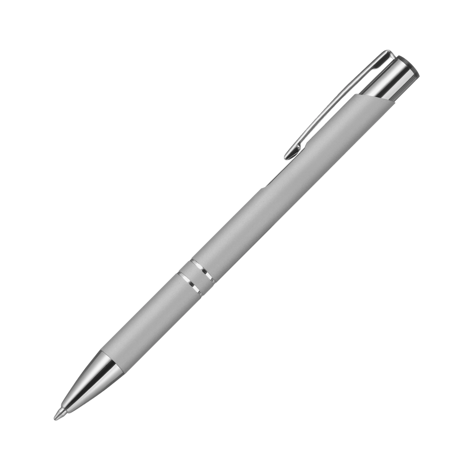 Шариковая ручка Альфа (Alpha), серебряная