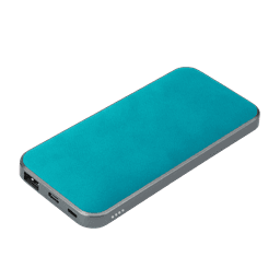 Внешний аккумулятор Ин Велюр (In Velour) 10000 mAh, бирюзовый