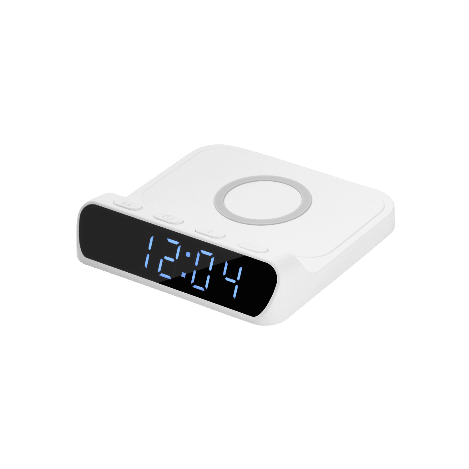 Зарядная станция с часами 15W Ригель (Rigel), белая