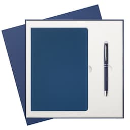 Подарочный набор Альфа Битубук (Alpha BtoBook), синий (ежедневник, ручка)