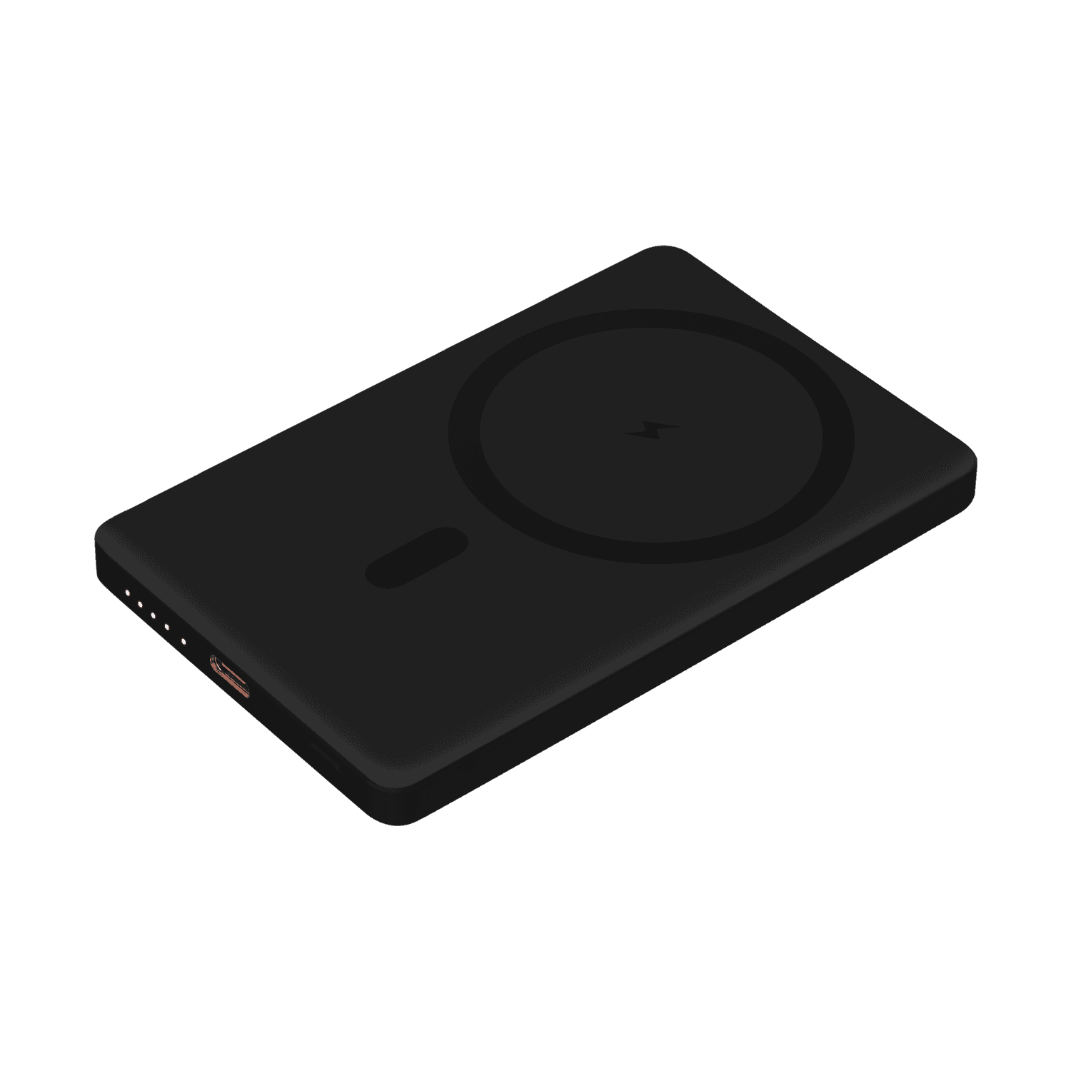 Внешний аккумулятор Атлантис (Atlantis) PD 5000mAh с функцией беспроводной зарядки 15W, черный