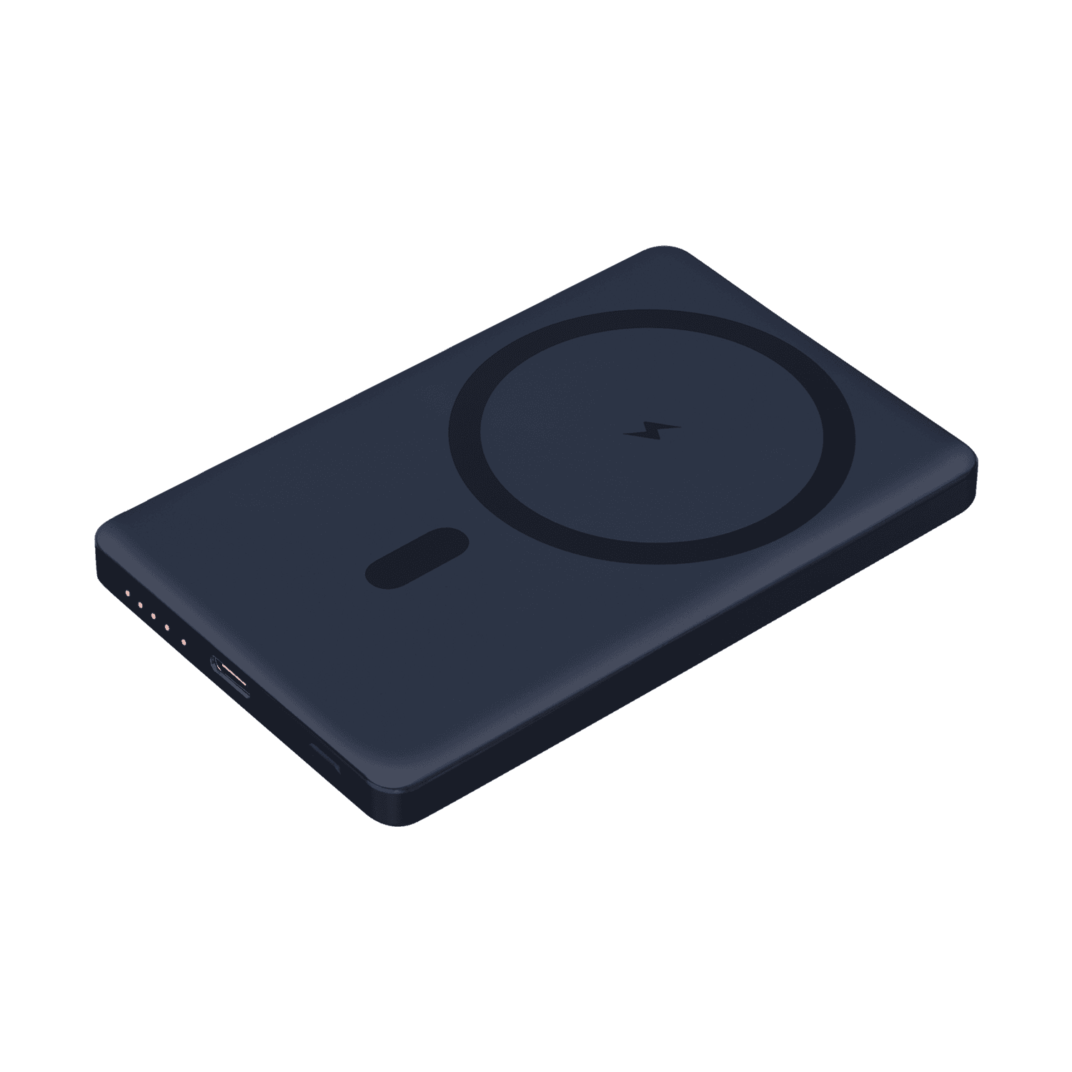 Внешний аккумулятор Атлантис (Atlantis) PD 5000mAh с функцией беспроводной зарядки 15W, синий