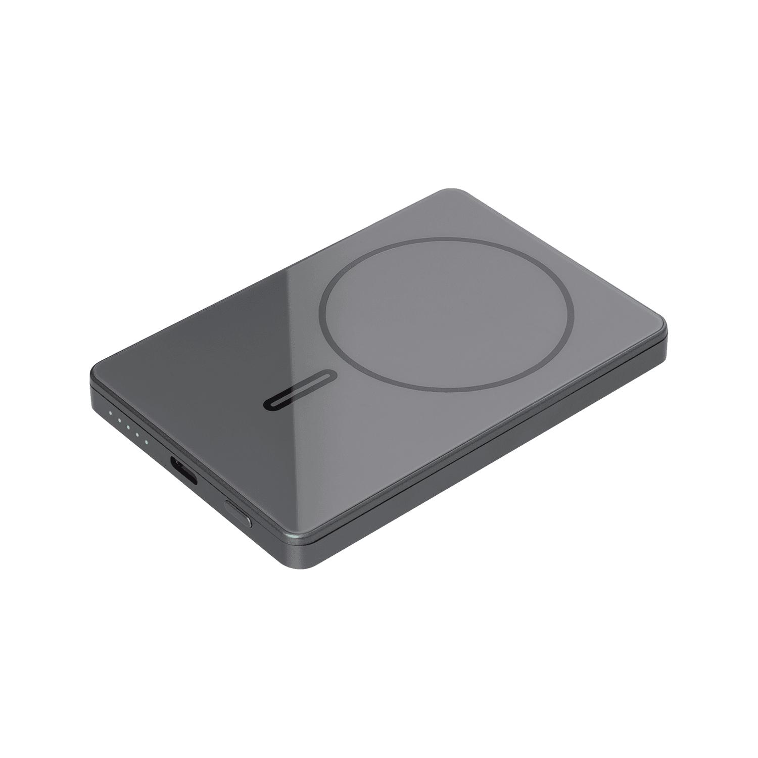 Внешний аккумулятор Оникс PD (Onyx PD) 5000mAh с функцией беспроводной зарядки 15W, серый