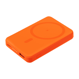 Внешний аккумулятор Ларго PD (Largo PD) 5000mAh с функцией беспроводной зарядки 15W, оранжевый