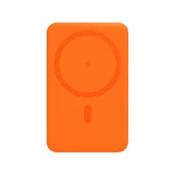Внешний аккумулятор Ларго PD (Largo PD) 5000mAh с функцией беспроводной зарядки 15W, оранжевый