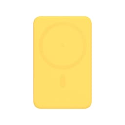 Внешний аккумулятор Ларго PD (Largo PD) 5000mAh с функцией беспроводной зарядки 15W, желтый