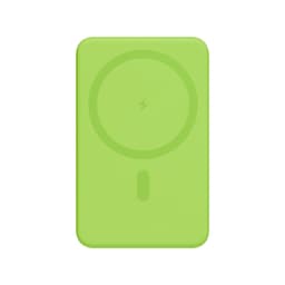Внешний аккумулятор Ларго PD (Largo PD) 5000mAh с функцией беспроводной зарядки 15W, салатовый