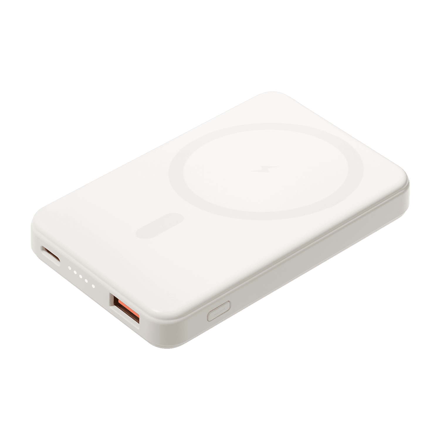 Внешний аккумулятор Ларго PD (Largo PD) 5000mAh с функцией беспроводной зарядки 15W, белый