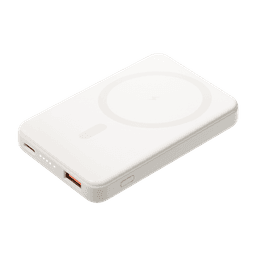 Внешний аккумулятор Ларго PD (Largo PD) 5000mAh с функцией беспроводной зарядки 15W, белый