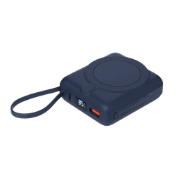 Внешний аккумулятор с подсветкой Риттер PD (Ritter PD) 10000mAh с функцией беспроводной зарядки 15W, синий