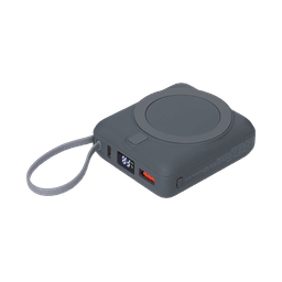 Внешний аккумулятор с подсветкой Риттер PD (Ritter PD) 10000mAh с функцией беспроводной зарядки 15W, серый