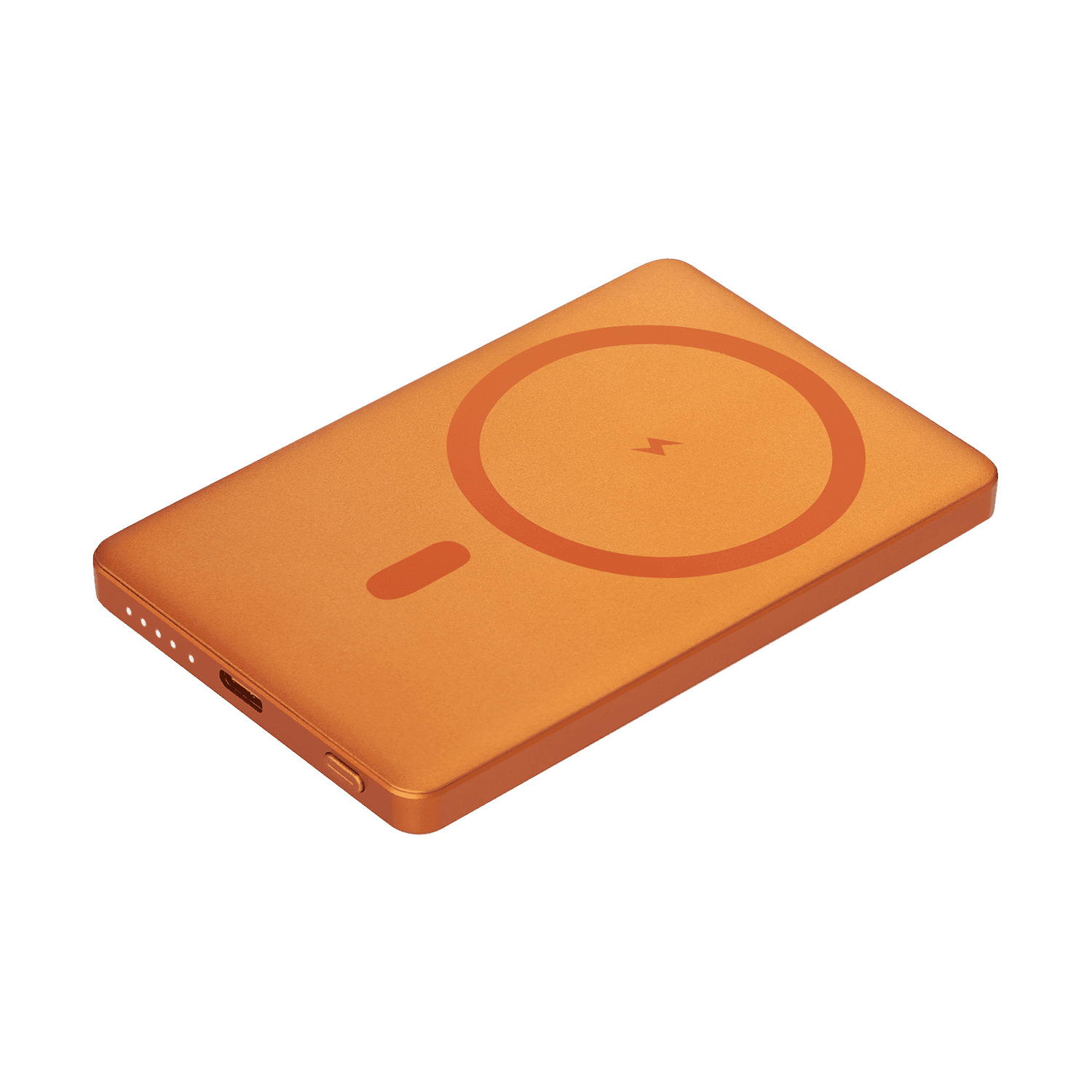 Внешний аккумулятор Атлантис (Atlantis) PD 5000mAh с функцией беспроводной зарядки 15W, оранжевый
