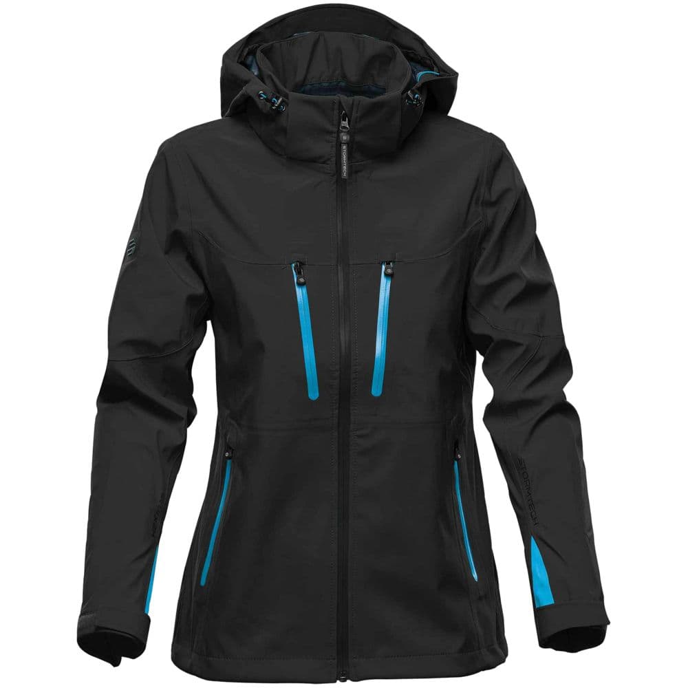 black, blue