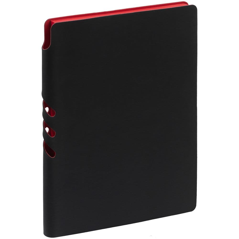 black, red