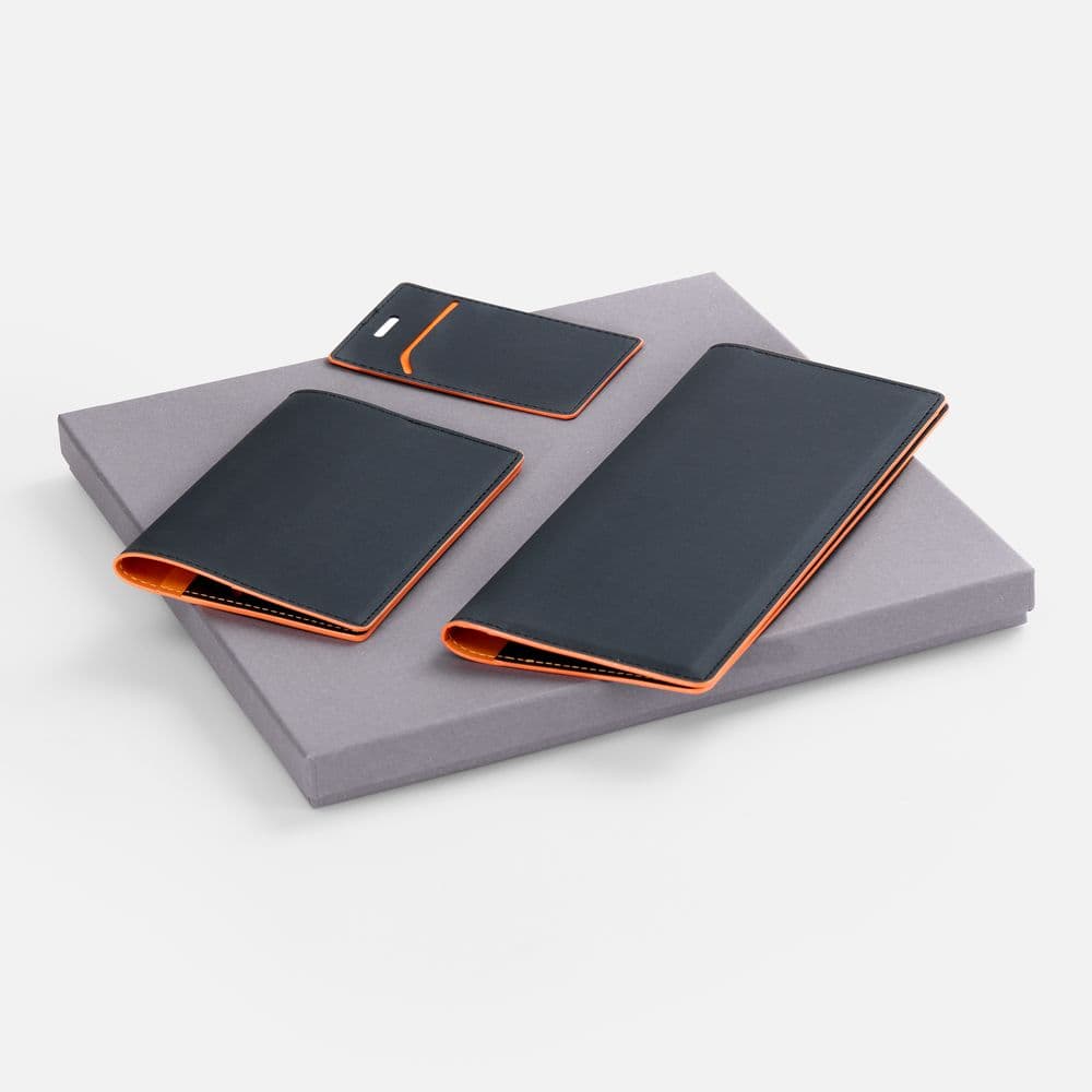 black, orange