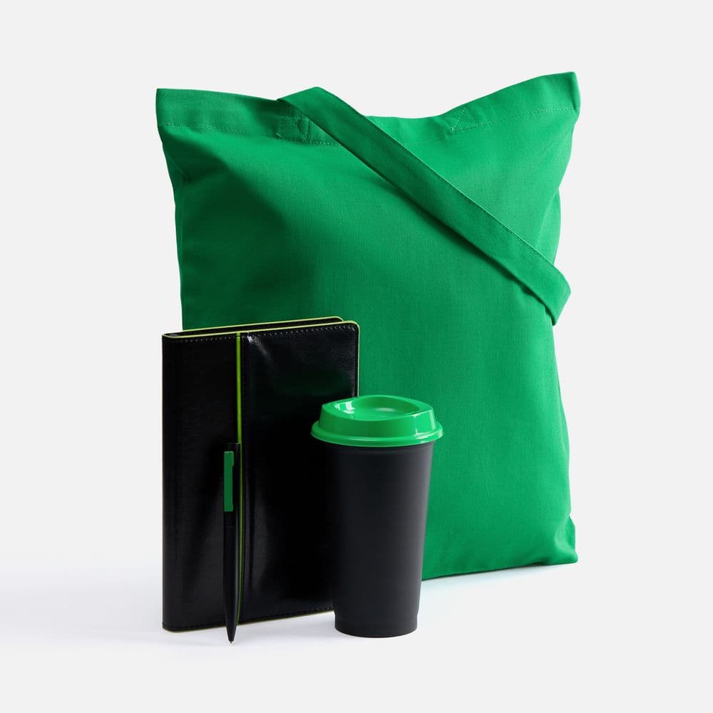 black, green