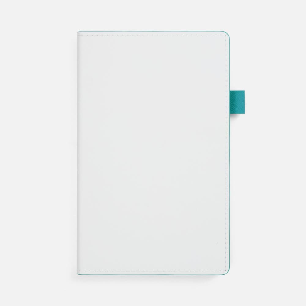 white, turquoise