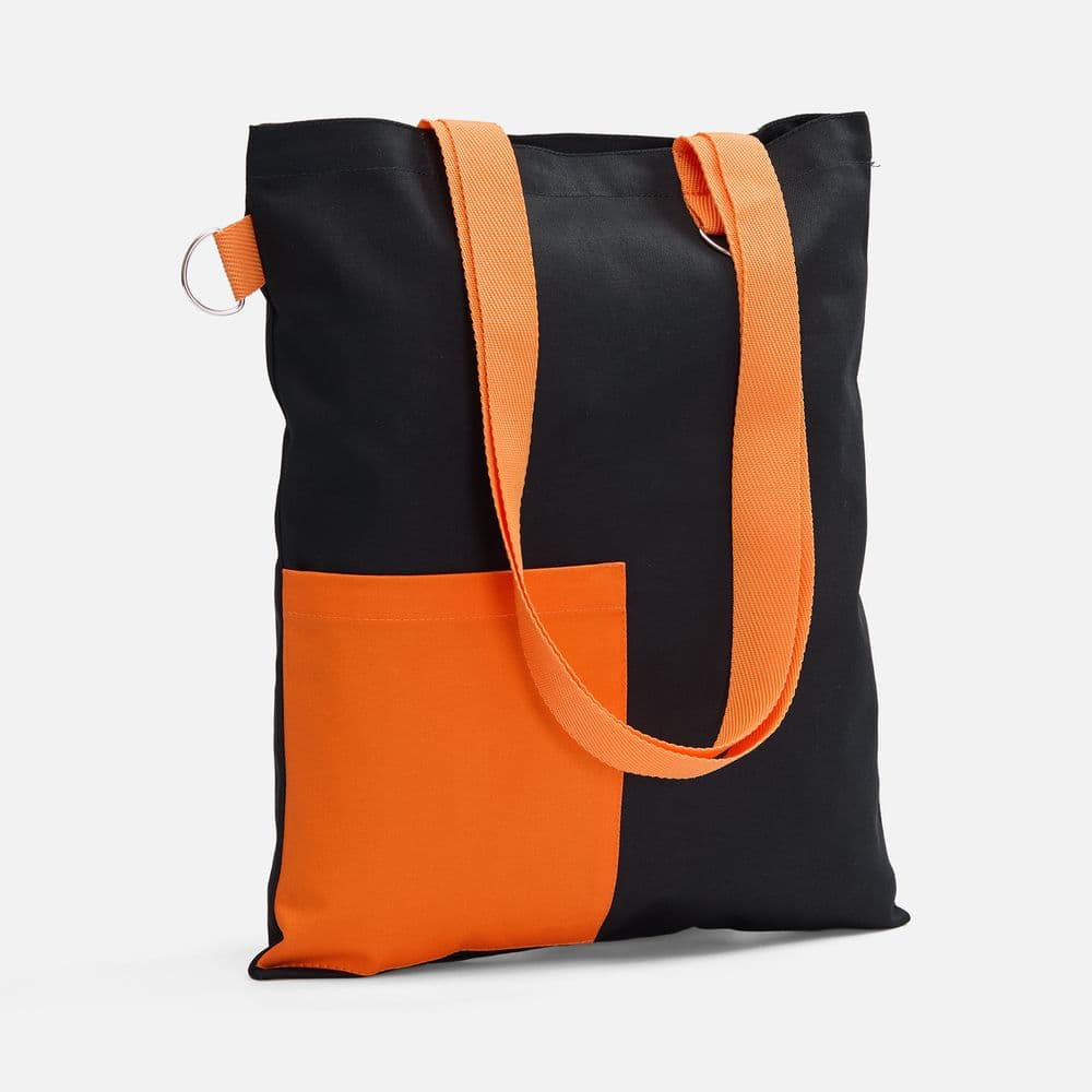 black, orange