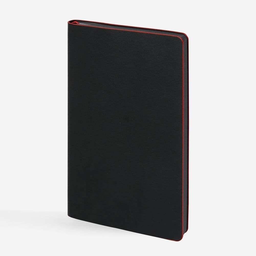 black, red