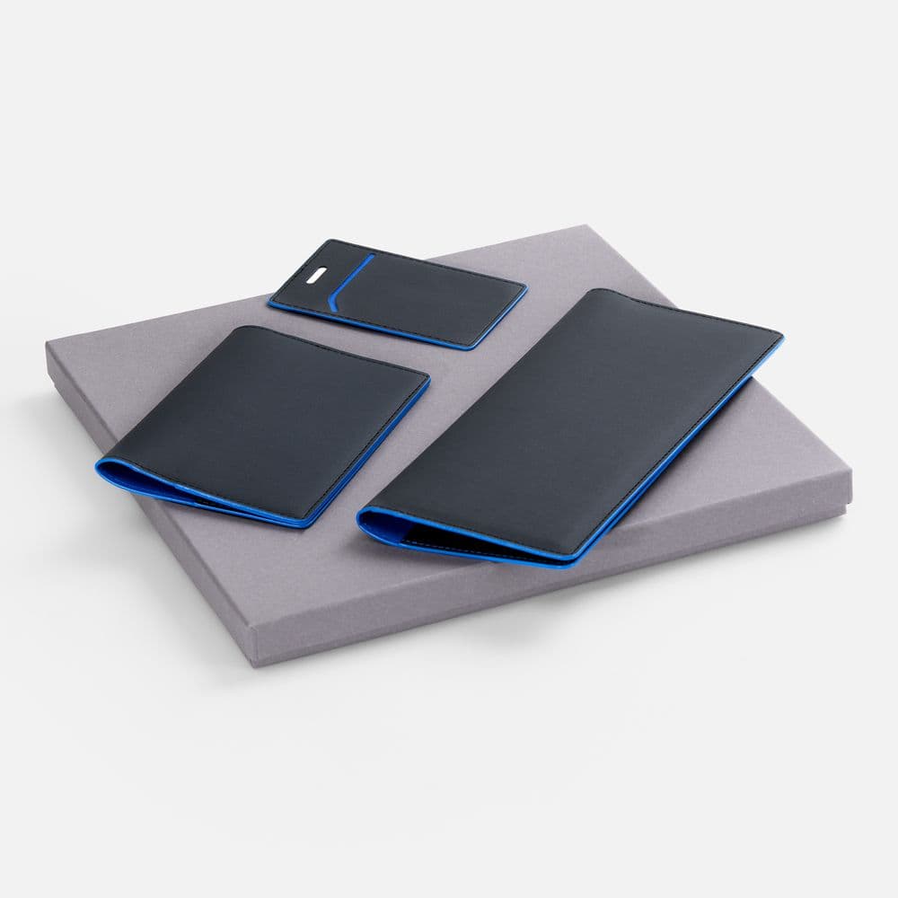 black, blue