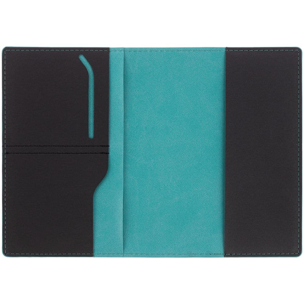 black, turquoise