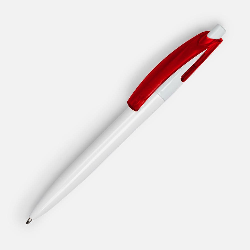 white, red