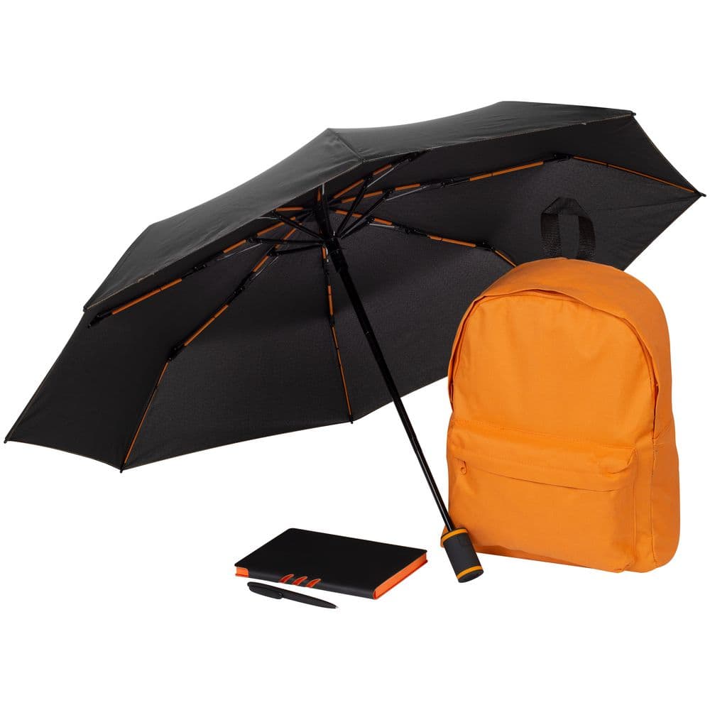 black, orange