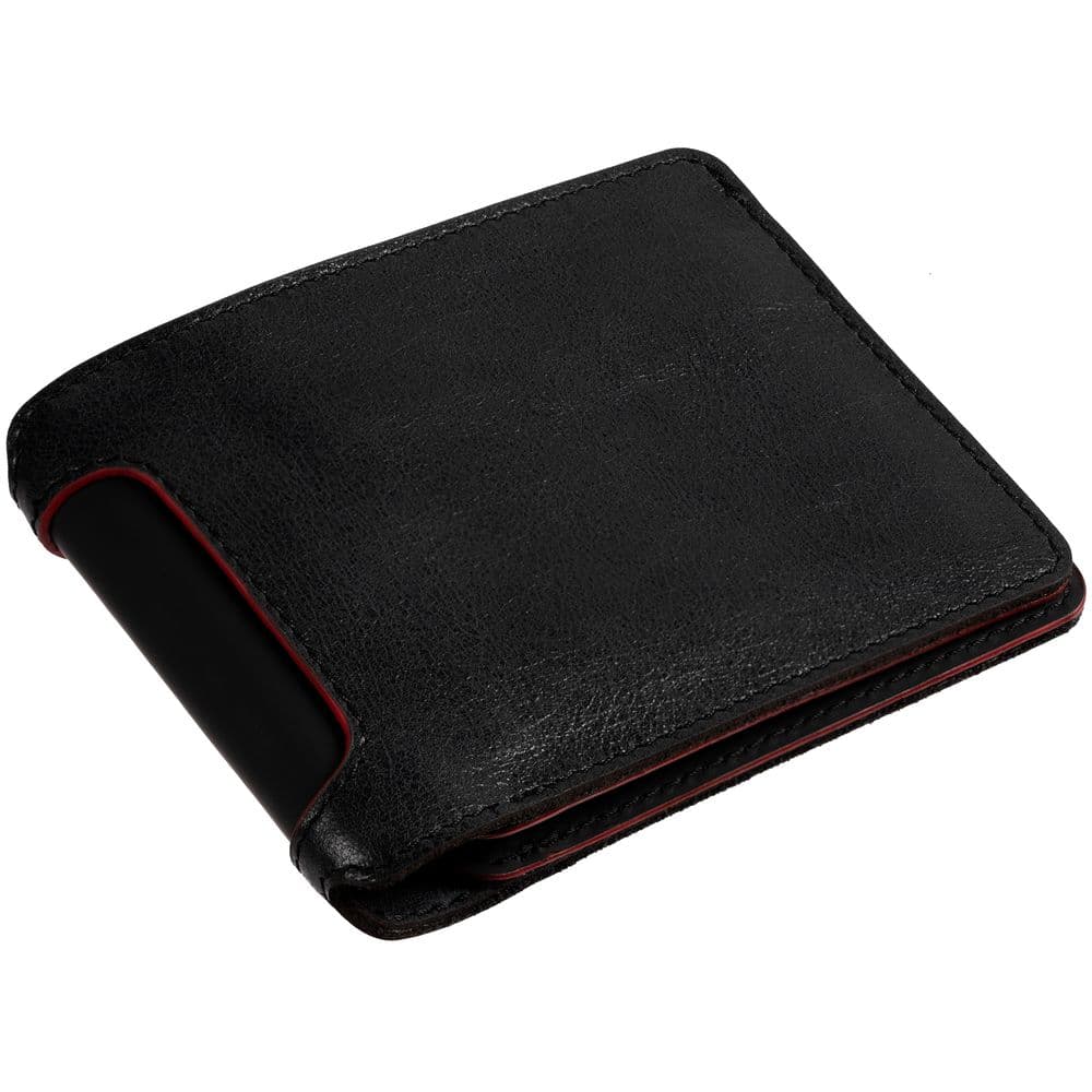 black, red