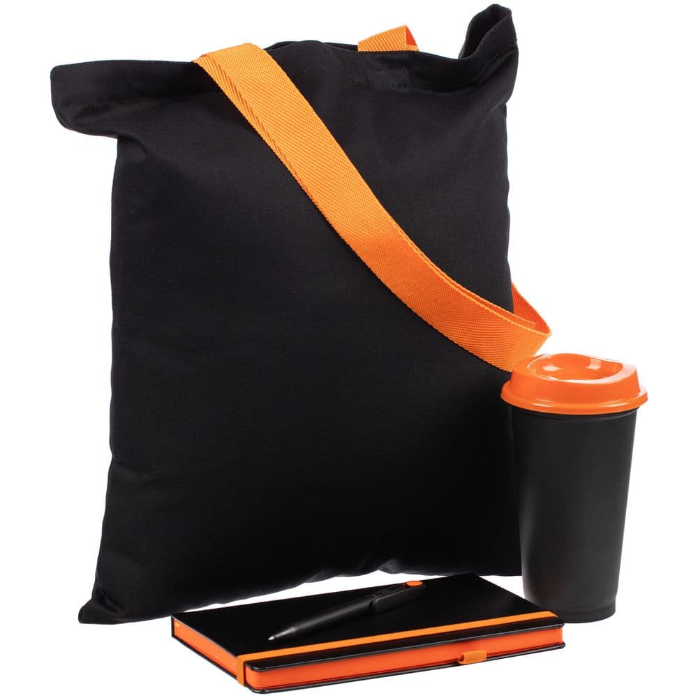 black, orange