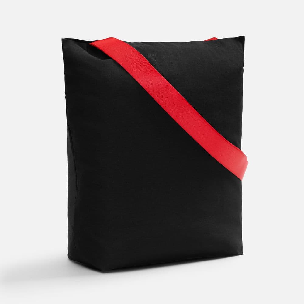 black, red