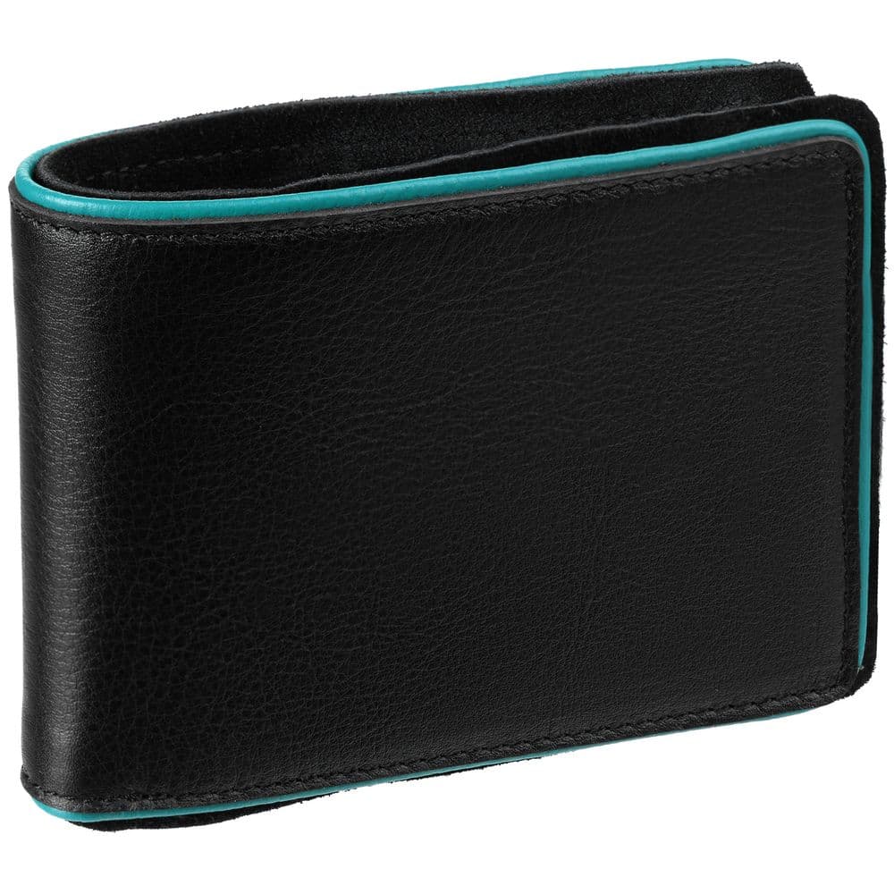 black, turquoise