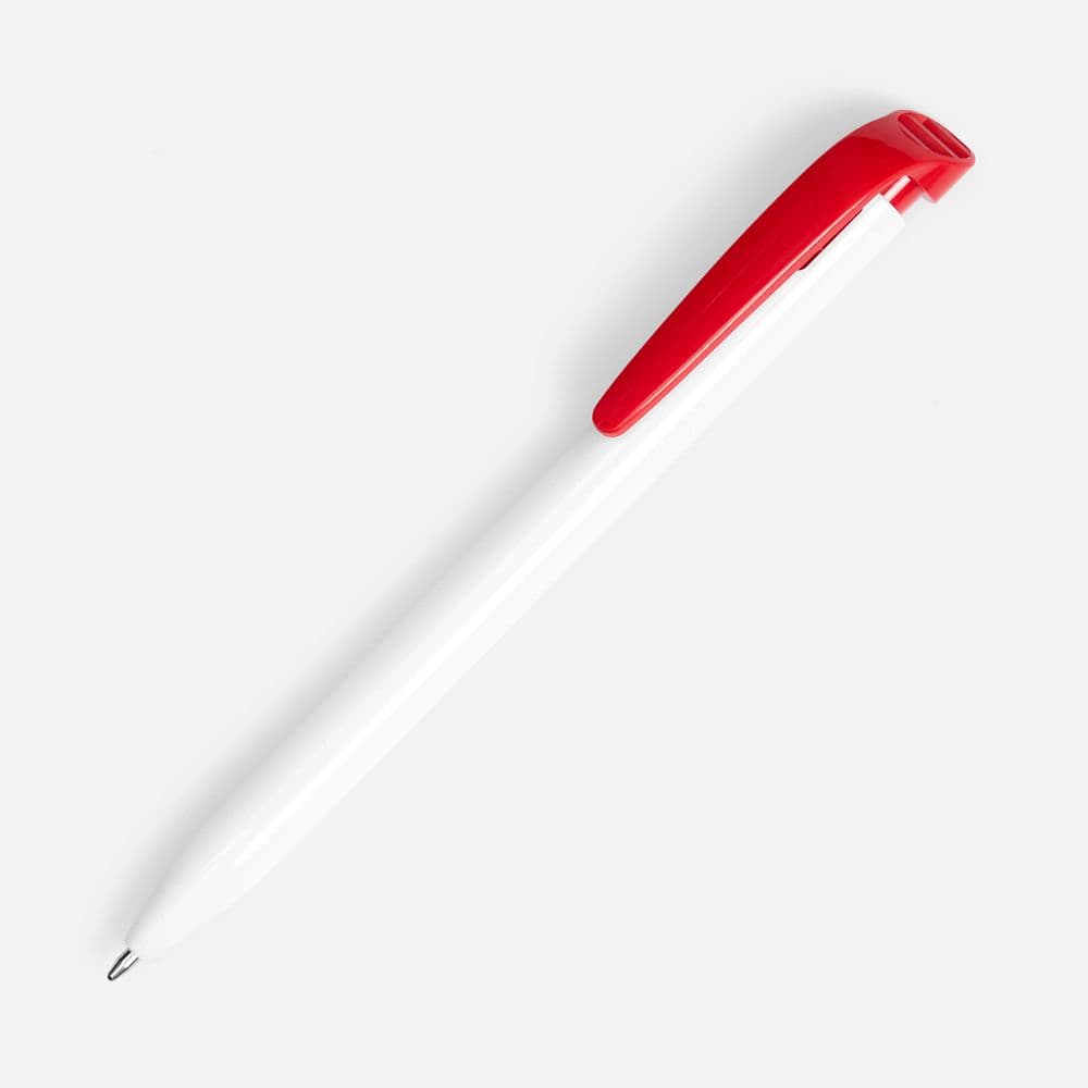 white, red