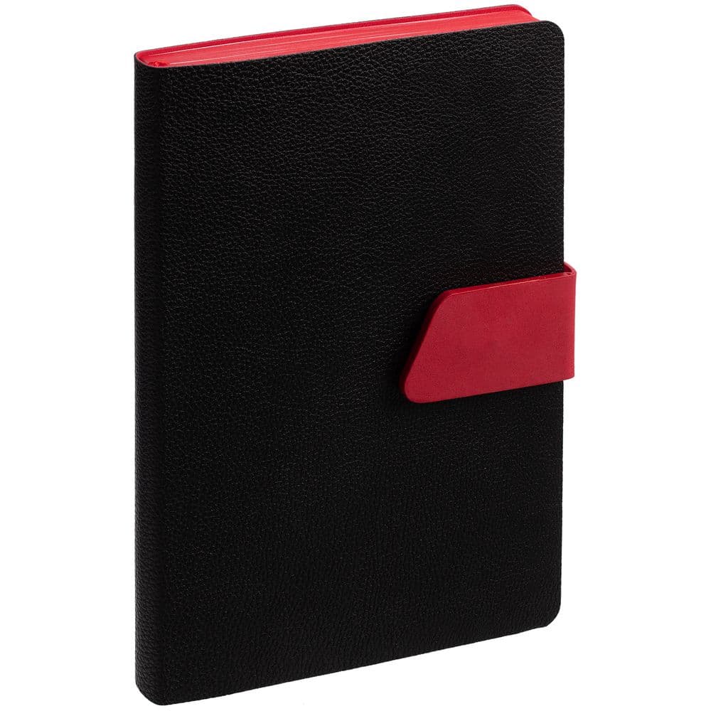 black, red