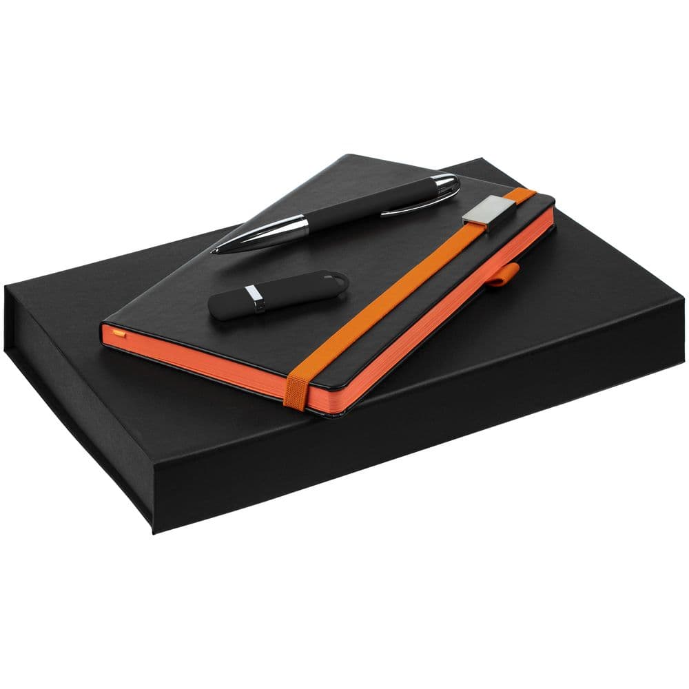 black, orange