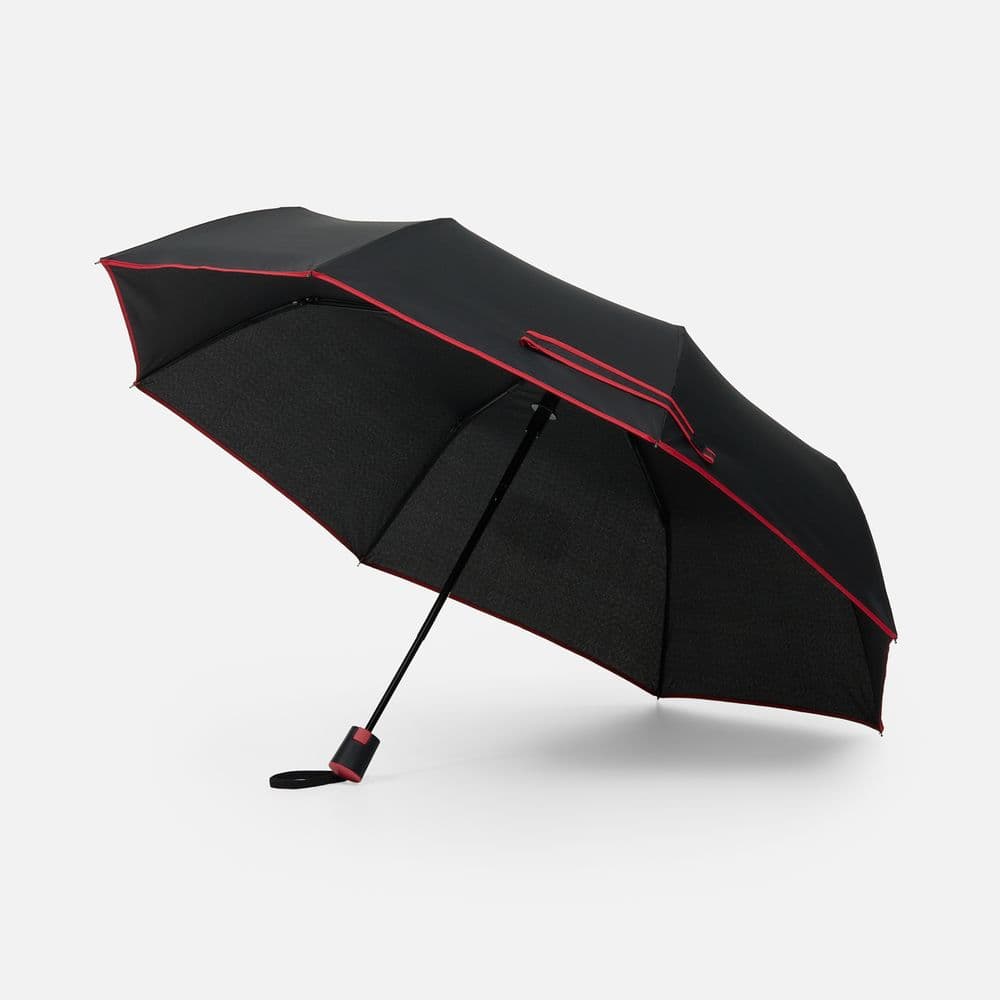 black, red