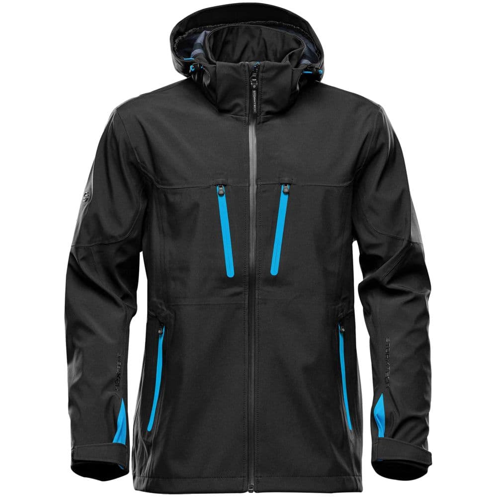 black, blue