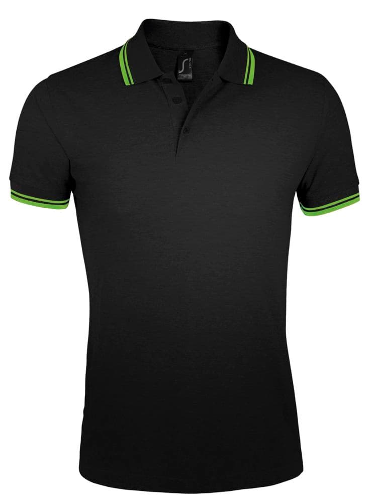 black, green