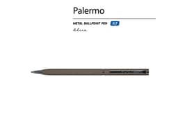 Ручка шариковая автоматическая BrunoVisconti® "PALERMO" цвет корпуса серый, soft-touch, 0.7 мм