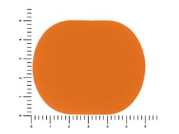 ПАТЧ ОВАЛ soft-touch (оранжевый ) 6,0 х 5,0 см