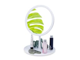 Косметическое зеркало с LED-подсветкой "Beautific", белый