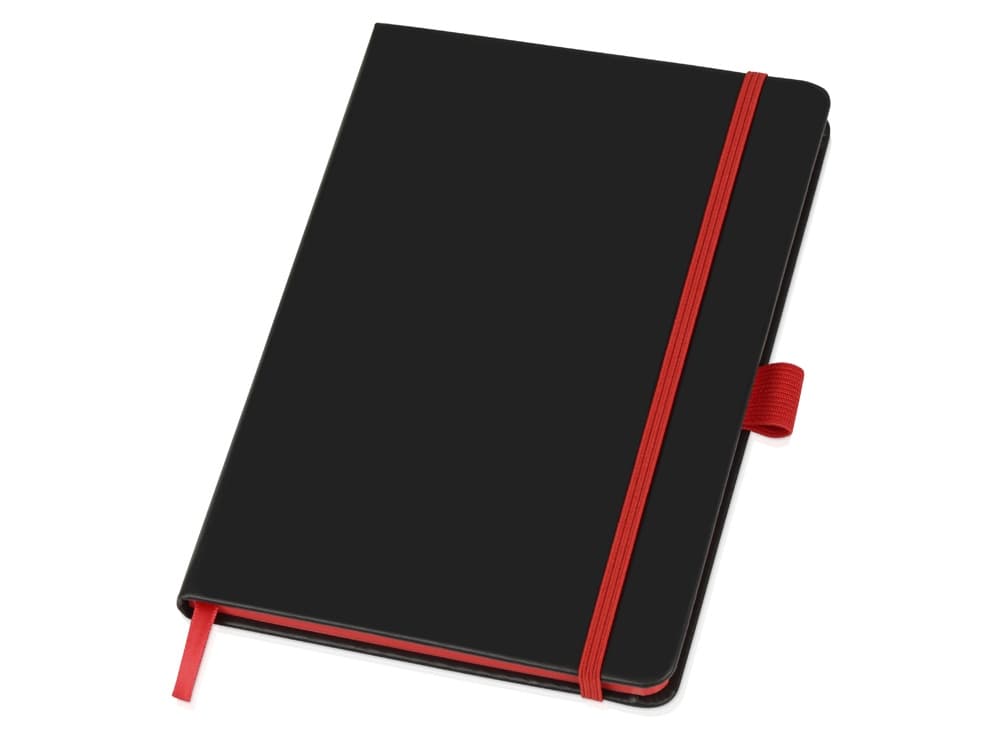 black, red