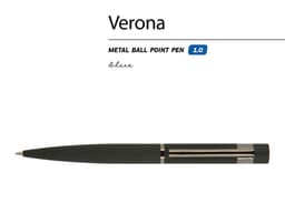 Ручка шариковая автоматическая BrunoVisconti "VERONA" цвет корпуса черный, soft-touch, 1 мм, синяя