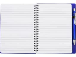 Блокнот "Контакт" с ручкой, синий (Р)