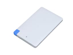Универсальное зарядное устройство Credit _card1_power_bank  под нанесение логотипа  в виде кредитной карты, толщина всего 7,5 . 2500MAH. Синий