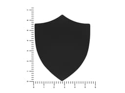 ПАТЧ ЩИТ soft-touch (чёрный) 6,6 х 5,5 см