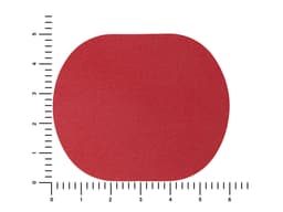 ПАТЧ ОВАЛ nubuk (красный) 6,0 х 5,0 см