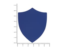 ПАТЧ ЩИТ soft-touch (синий) 6,6 х 5,5 см
