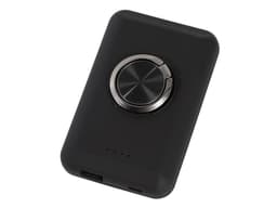 Магнитный беспроводной внешний аккумулятор "MagnetIQ", 5000 mah, 10 W, черный (Р)