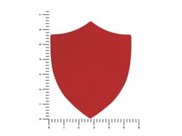 ПАТЧ ЩИТ soft-touch (красный) 6,6 х 5,5 см