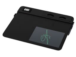 Многофункциональный коврик для мыши «Multi Pad» с беспроводной зарядкой и LCD экраном, 10 Вт, черный